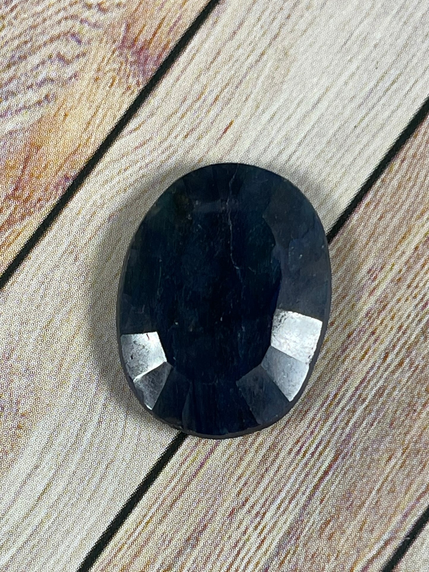 Blue Sapphire - Natural Treated Loose Gemstone - Large Oval Cut - 19.05Ct