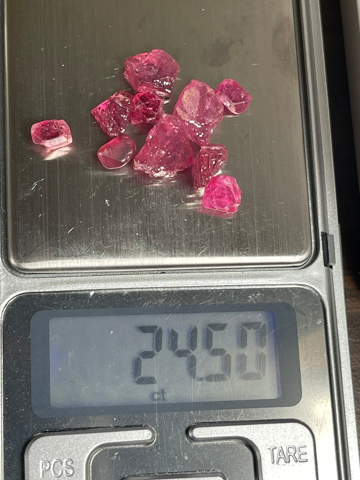 Rough Ruby - Red Crystal and mineral spirit ruby raw gemstones - 24.50Ct