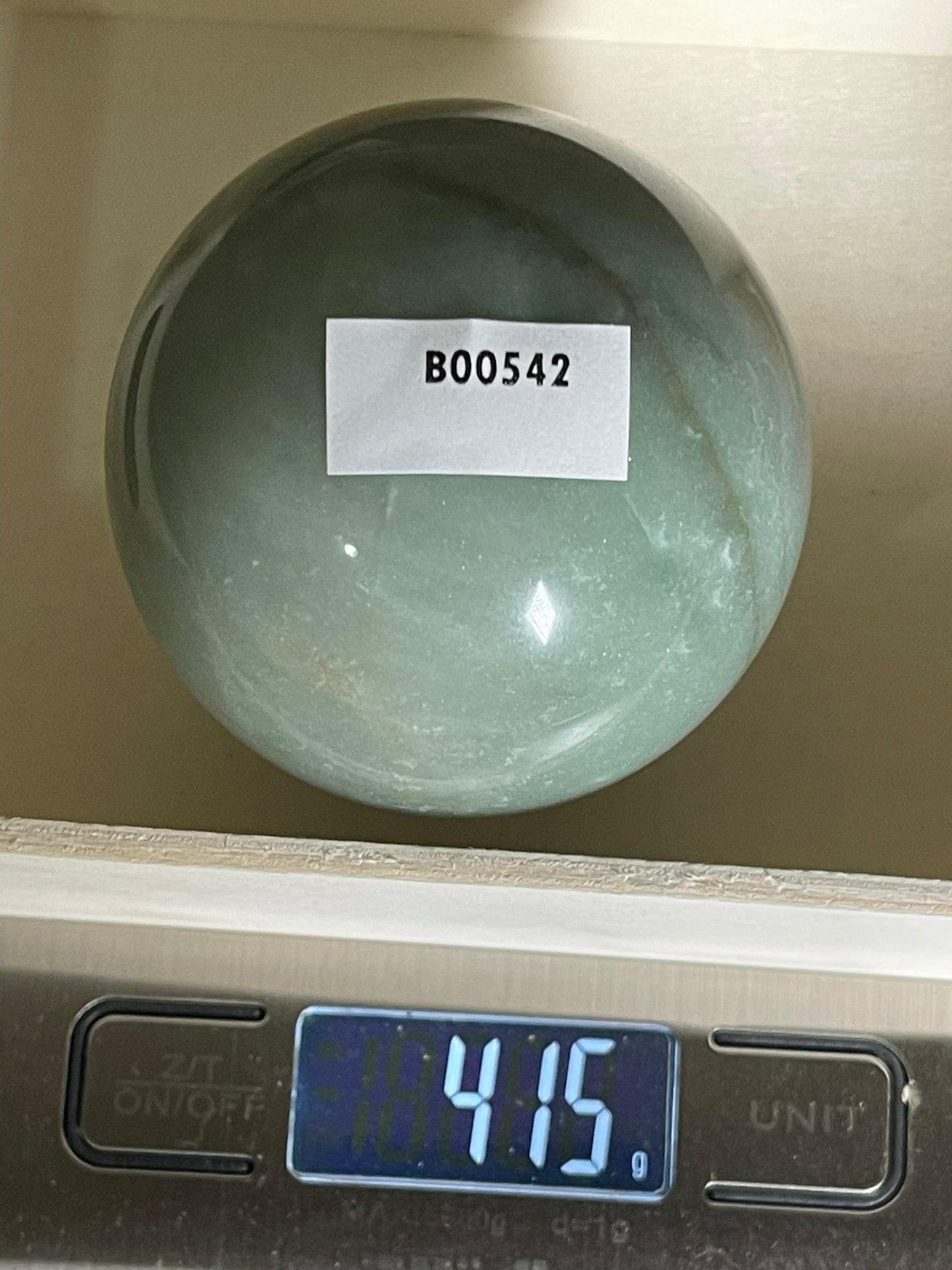 Crystal Ball - Green Aventurine Rare Unique Sphere Natural Stone - 415g