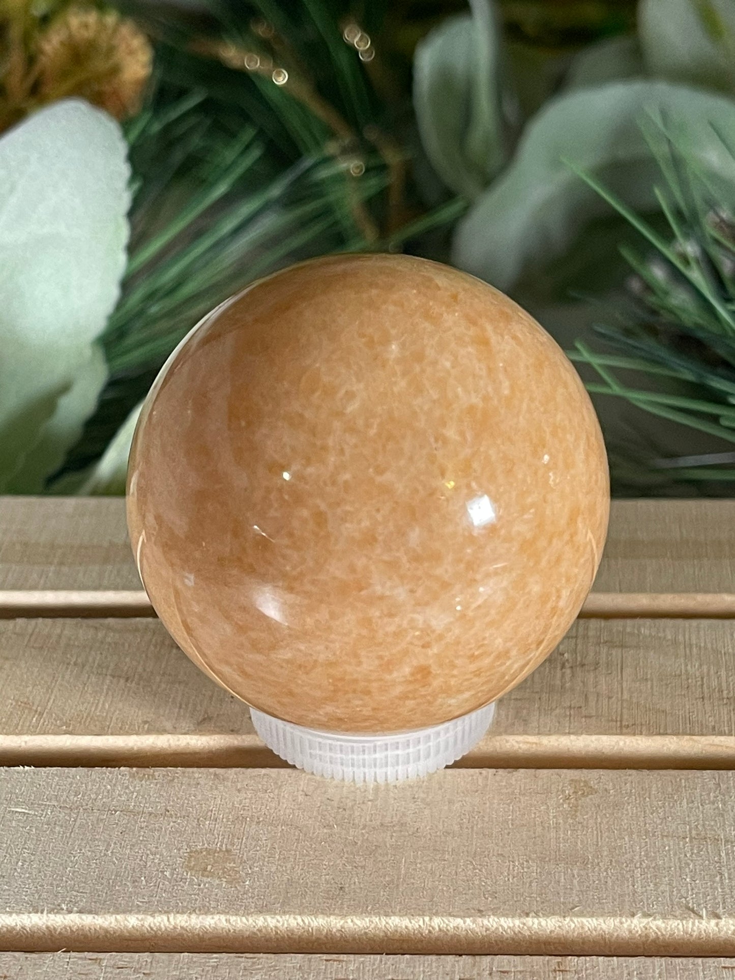 Crystal Ball - Sunstone Rare Unique Sphere Natural Stone Geode Quartz Jasper - 171g