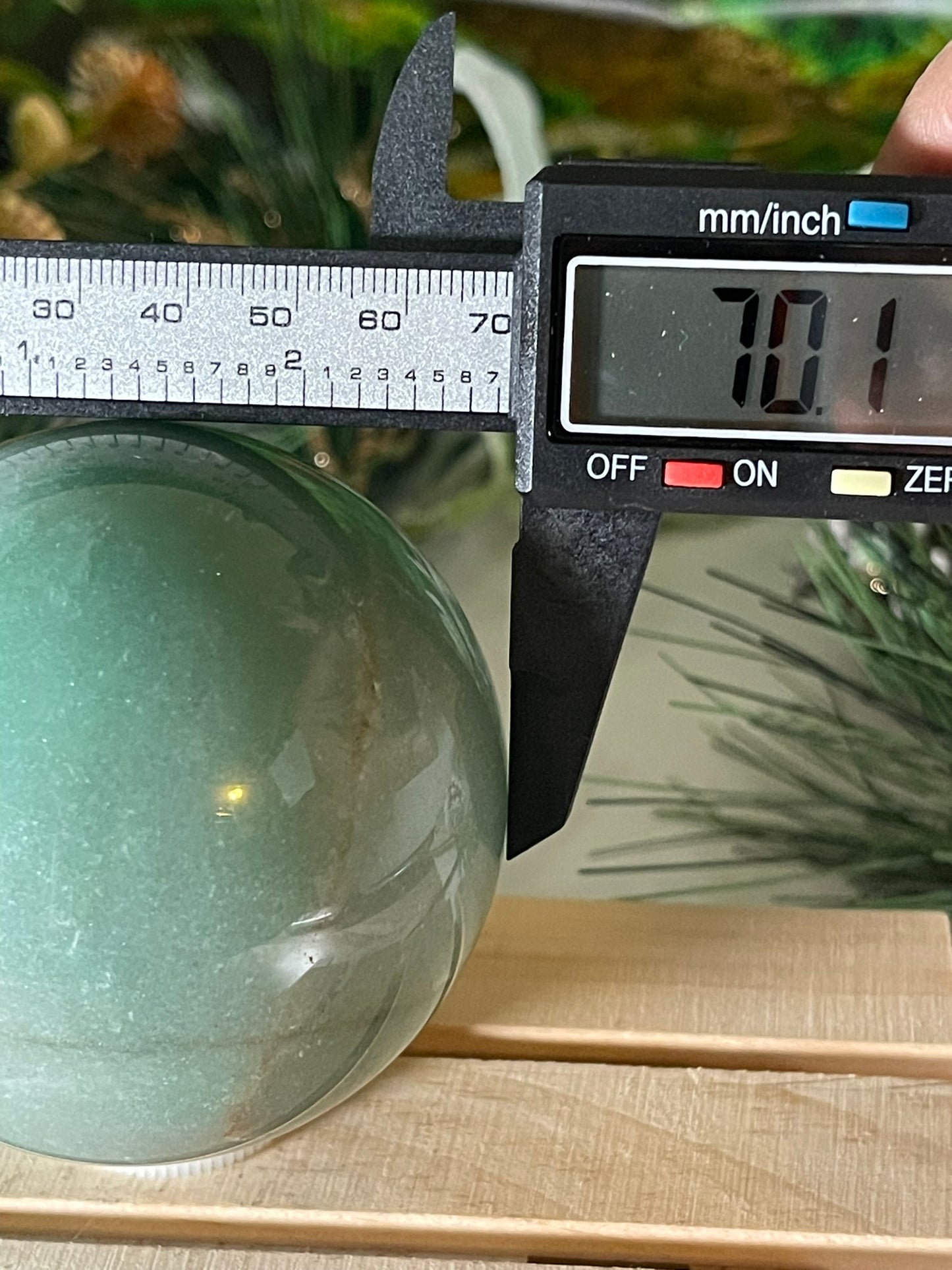 Crystal Ball - Green Aventurine Quartz Rare Unique Sphere Natural Stone - 476g