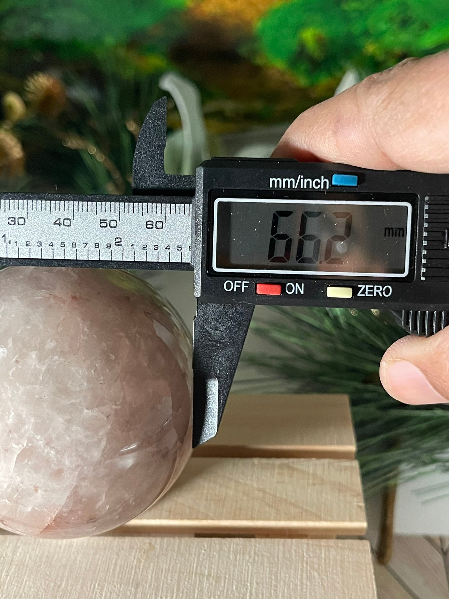 Crystal Ball - Rose Quartz Rare Unique Sphere Natural Stone - 409g