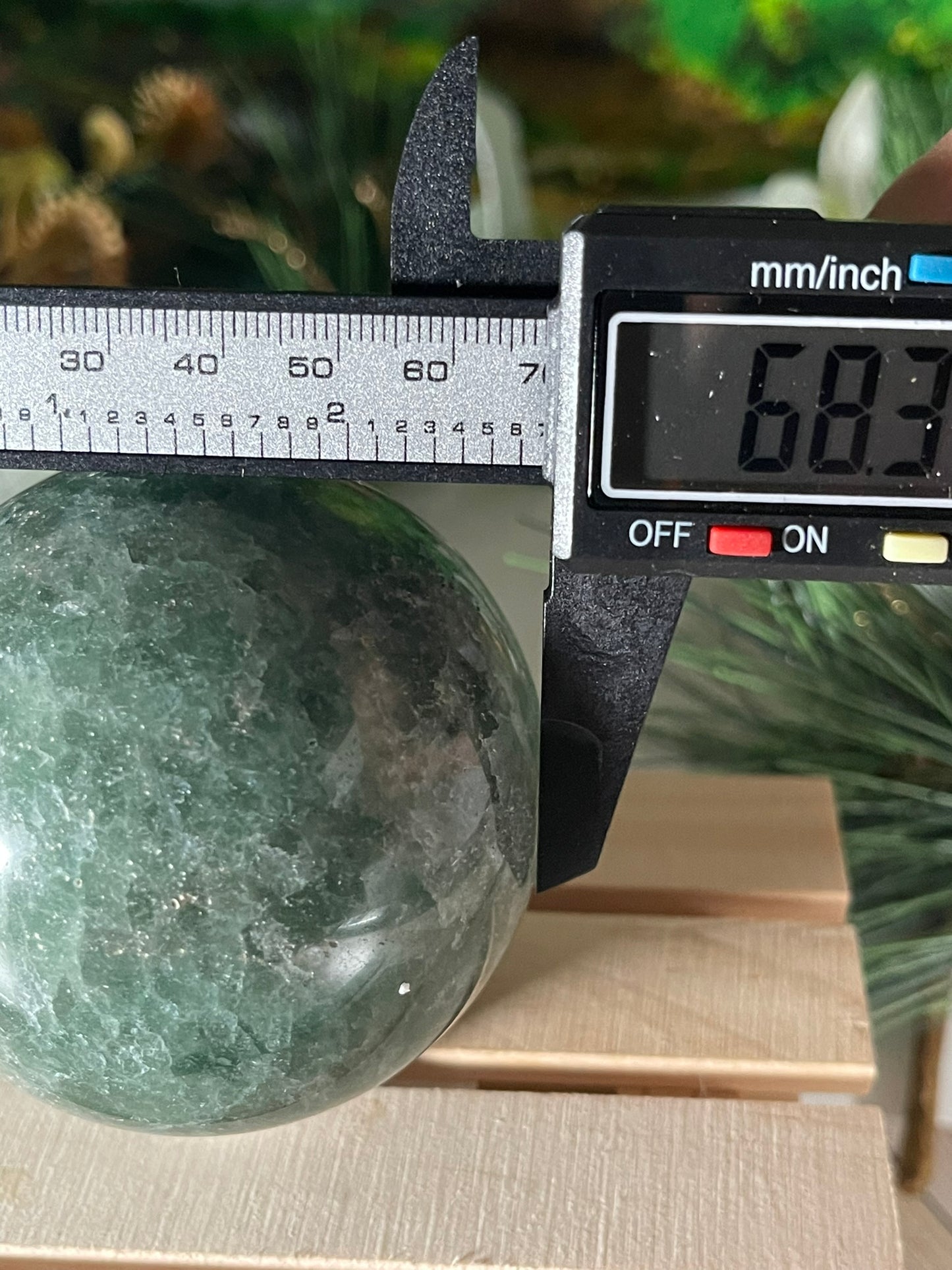 Crystal Ball - Strawberry Emerald Quartz Rare Unique Sphere Natural Stone - 442g