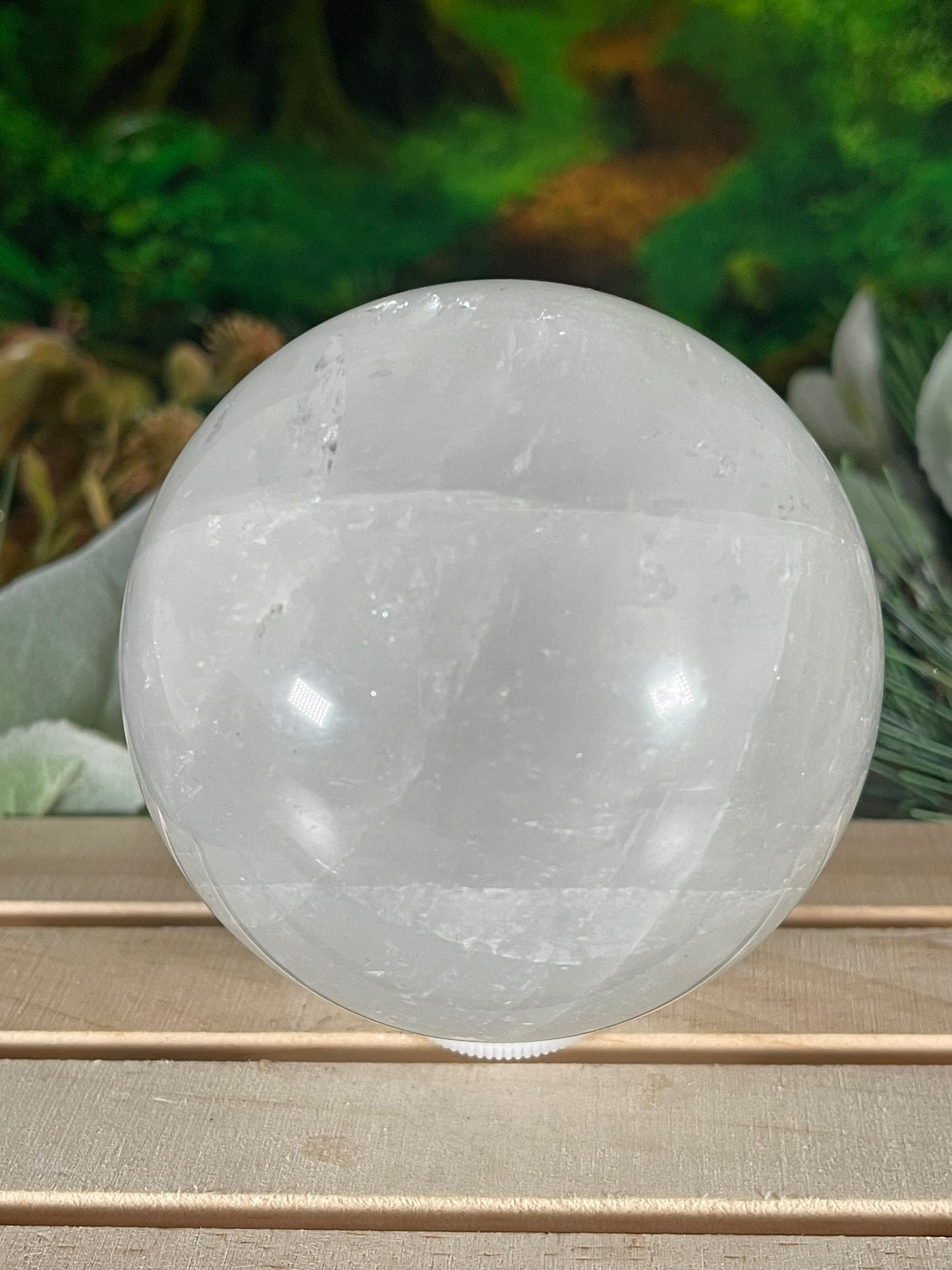 Crystal Ball - Ice Calcite Quartz Rare Unique Sphere Natural Stone - 872g