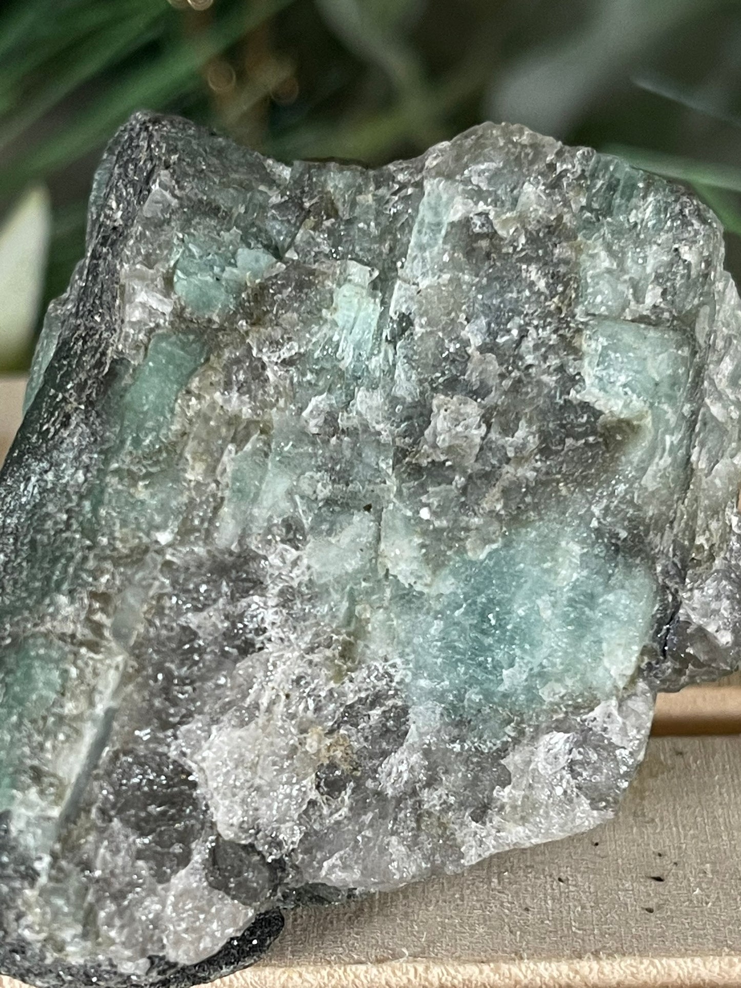 Rough Emerald - Natural Earth Mined Unique Crystal Specimen in Quartz Matrix - 109g