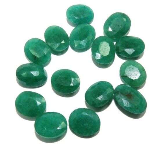 Emerald - 14x10mm Oval Calibrated Cut - Natural Earth Mined and Treated - 1pc