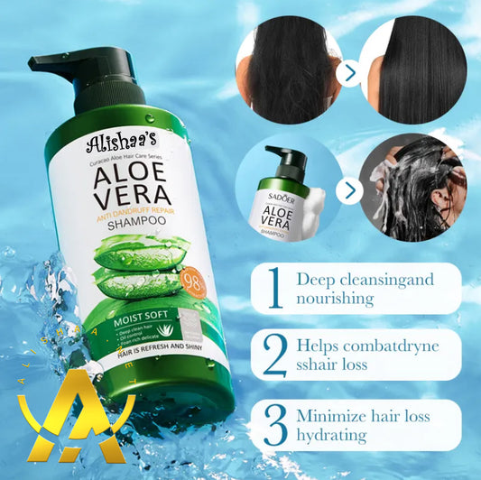 Alishaa's Natural Smooth Anti-Dandruff Aloe Vera Shampoo for Children/Teens