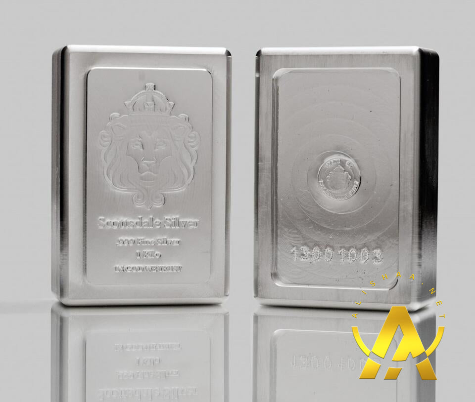 1 KILO Scottsdale STACKER® Silver Bar .999 Silver Bullion