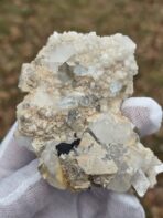 Certified Large 630 ct Aquamarine on Quartz–Mica Matrix with Black Tourmaline – Natural Pakistan Pegmatite Specimen - Image 6