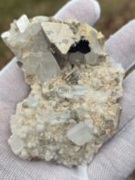 Certified Large 630 ct Aquamarine on Quartz–Mica Matrix with Black Tourmaline – Natural Pakistan Pegmatite Specimen - Image 10