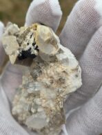 Certified Large 630 ct Aquamarine on Quartz–Mica Matrix with Black Tourmaline – Natural Pakistan Pegmatite Specimen - Image 13