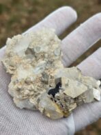 Certified Large 630 ct Aquamarine on Quartz–Mica Matrix with Black Tourmaline – Natural Pakistan Pegmatite Specimen - Image 14