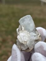 Certified Rare 153.25 ct Aquamarine Crystal on Mica Matrix – Natural Pakistan Himalayan Mineral Specimen - Image 3