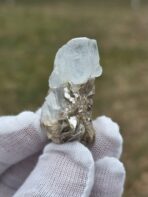 Certified Rare 153.25 ct Aquamarine Crystal on Mica Matrix – Natural Pakistan Himalayan Mineral Specimen - Image 4