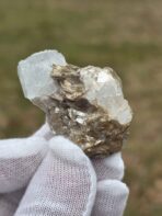 Certified Rare 153.25 ct Aquamarine Crystal on Mica Matrix – Natural Pakistan Himalayan Mineral Specimen