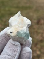 Certified 156.25 ct Natural Aquamarine Crystal on Albite Matrix – Pakistan Pegmatite Mineral Specimen - Image 3