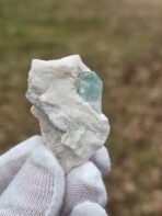 Certified 156.25 ct Natural Aquamarine Crystal on Albite Matrix – Pakistan Pegmatite Mineral Specimen - Image 4