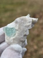 Certified 156.25 ct Natural Aquamarine Crystal on Albite Matrix – Pakistan Pegmatite Mineral Specimen - Image 5