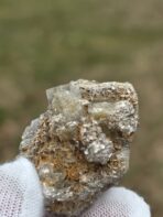 Certified Rare 152ct Aquamarine Crystal on Golden Muscovite Matrix – Natural Pakistan Pegmatite Specimen - Image 4