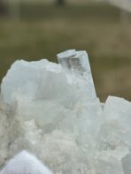 Brilliant 346.50ct Aquamarine Crystal Cluster on Muscovite & Feldspar Matrix – Pakistan Mineral Specimen