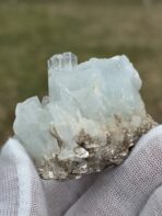 Brilliant 346.50ct Aquamarine Crystal Cluster on Muscovite & Feldspar Matrix – Pakistan Mineral Specimen - Image 8