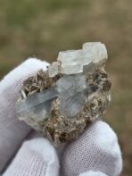 Certified Rare Multi-Crystal Aquamarine Cluster on Muscovite Rosettes – 93.15 ct Pakistan Pegmatite Gem Specimen - Image 8