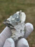 Certified 74.90ct Aquamarine Crystal with Mica Rosettes – Natural Pakistan Pegmatite Mineral Specimen - Image 8