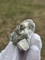 Certified 74.90ct Aquamarine Crystal with Mica Rosettes – Natural Pakistan Pegmatite Mineral Specimen - Image 9