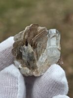 Certified 74.90ct Aquamarine Crystal with Mica Rosettes – Natural Pakistan Pegmatite Mineral Specimen - Image 2