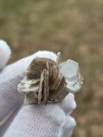 Certified 74.90ct Aquamarine Crystal with Mica Rosettes – Natural Pakistan Pegmatite Mineral Specimen - Image 6