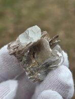 Certified 74.90ct Aquamarine Crystal with Mica Rosettes – Natural Pakistan Pegmatite Mineral Specimen - Image 9