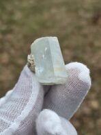 Certified 79.65ct Natural Aquamarine Crystal with Mica – Premium Pakistan Blue Beryl Specimen