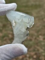 Certified Large 264.05ct Aquamarine Crystal Cluster with Mica – Natural Pakistan Pegmatite Specimen