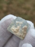Certified 56.80ct Natural Aquamarine Crystal with Feldspar Matrix – Pakistan Pegmatite Mineral Specimen - Image 4