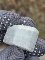 Certified 152.60ct Natural Aquamarine Crystal – Large Hexagonal Blue Beryl from Pakistan - Image 7