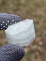 Certified 152.60ct Natural Aquamarine Crystal – Large Hexagonal Blue Beryl from Pakistan