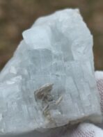 Certified 300.35ct Parallel-Growth Aquamarine Cluster with Mica – Natural Pakistan Blue Beryl Specimen - Image 2