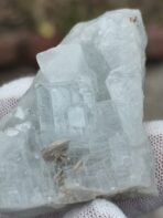 Certified 300.35ct Parallel-Growth Aquamarine Cluster with Mica – Natural Pakistan Blue Beryl Specimen - Image 5