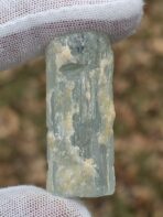 Certified 126.25ct Natural Aquamarine Crystal with Feldspar Matrix – Pakistan Blue Beryl Specimen - Image 2