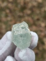Certified 126.25ct Natural Aquamarine Crystal with Feldspar Matrix – Pakistan Blue Beryl Specimen