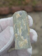 Certified 126.25ct Natural Aquamarine Crystal with Feldspar Matrix – Pakistan Blue Beryl Specimen - Image 7