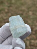 Certified 122.35ct Natural Pakistani Aquamarine Crystal – Untreated Blue Beryl with Feldspar Matrix - Image 4