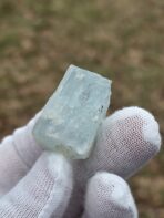 Certified 122.35ct Natural Pakistani Aquamarine Crystal – Untreated Blue Beryl with Feldspar Matrix - Image 5