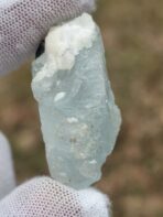 Certified 84.75ct Natural Aquamarine with Black Tourmaline & Feldspar Matrix – Pakistan Pegmatite Crystal - Image 3