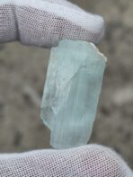 Certified 64.60ct Natural Aquamarine Crystal on Feldspar Matrix – Pakistan Blue Beryl Specimen - Image 7