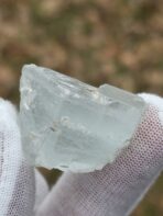 Certified 110.05ct Natural Aquamarine Crystal on Feldspar Matrix – Pakistan Pegmatite Mineral Specimen - Image 3