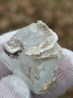 Certified Natural 90.15ct Aquamarine Crystal with Muscovite – Ice-Blue Pakistan Pegmatite Specimen - Image 2