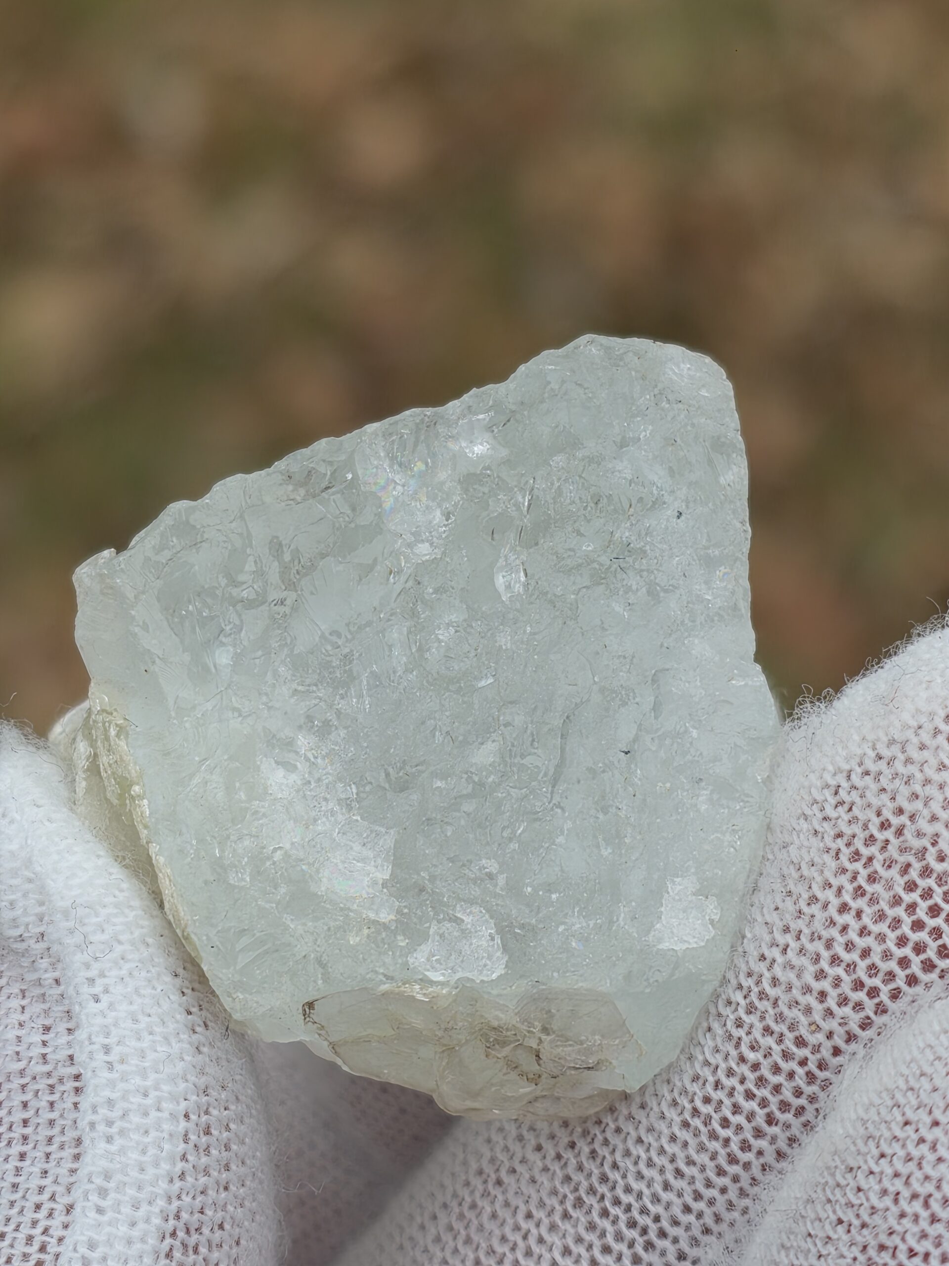 20260109_143705 Certified Natural 90.15ct Aquamarine Crystal with Muscovite – Ice-Blue Pakistan Pegmatite Specimen - Image 1